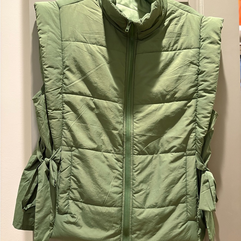 Green Quilted Women's Vest